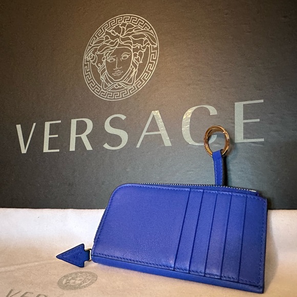 Versace La Medusa leather Zipper/Card holder wallet NEW (AUTHENTIC) - Picture 15 of 16